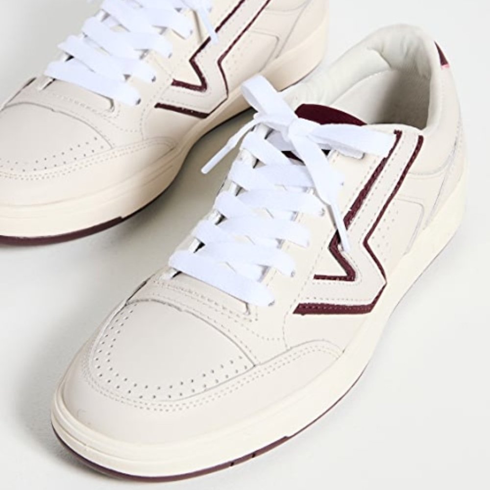 Vans Lowland CC Sneaker in Cream and Burgundy